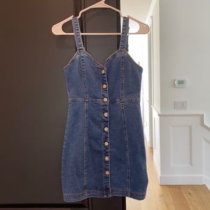 Denim mini dress